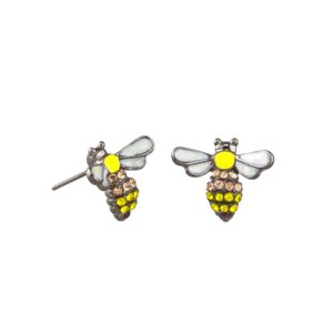 Yellow Busy Bees Earrings
