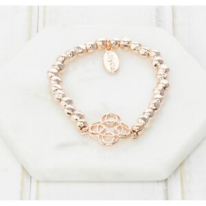 Rose Gold Hollow Pendant Bracelet