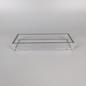 Rectangle Clear Arcylic Tray: 26x16x5cm