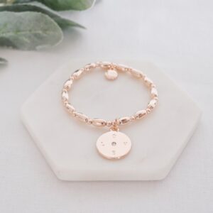 Rose "love" Pendant Bracelet