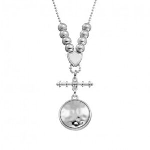 Allure Silver Disc Necklace 2