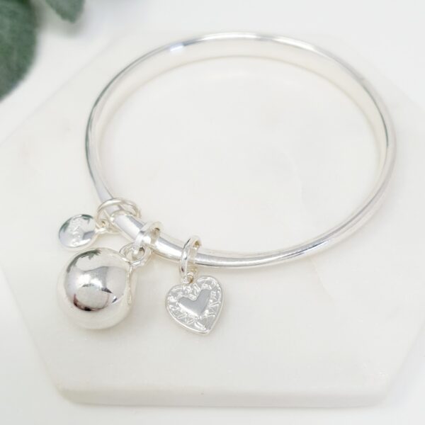 Silver Ball Bangle