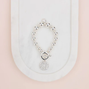 Silver Bling Circle Bracelet