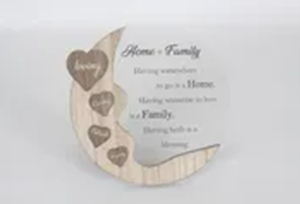 Love Moon Plaque Home & Family