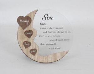 Love Moon Plaque Son