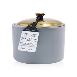 Hygge 5ox. Grey Ceramic With Lid Vetiver Cardamom
