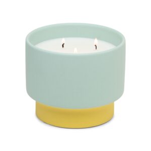 Colour Block 16 Oz Mint/yellow Ceramic Minty Verde