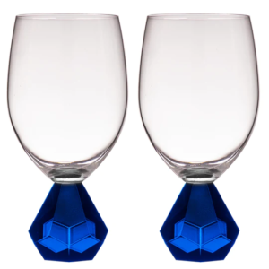Zhara Sapphire 2pk Wine Glass