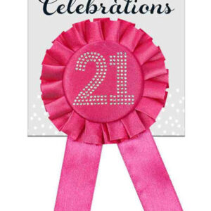 21 Rosette - Pink Diamante