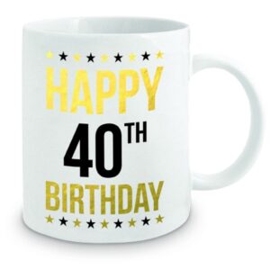 Gold Foil 40th Birthday Mug 12oz