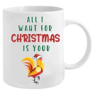 Novelty Christmas Mug 12oz: All I Want For Christmas Is Your