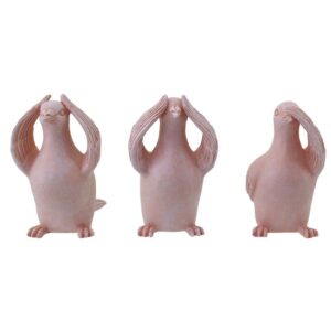 Hear See Speak Set Pink Doves 14x9cm