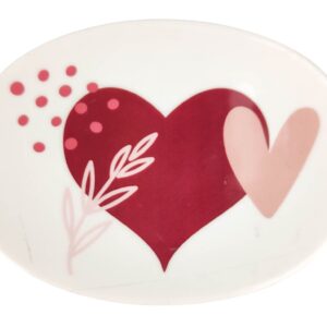 Love Dish Pink Red 9x12cm