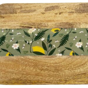 Evergreen Mango Wood Serving Board Green