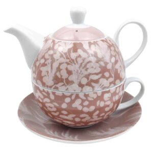 Boho Tea For One Dusty Pink 19x15cm