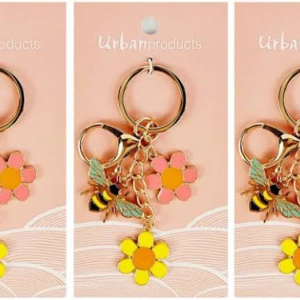 Bee And Flower Keyring 10cm
