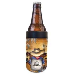 Stainless Steel Coldie Holder. Beer OÇlock Design