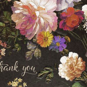 Than You Note - Midnight Floral