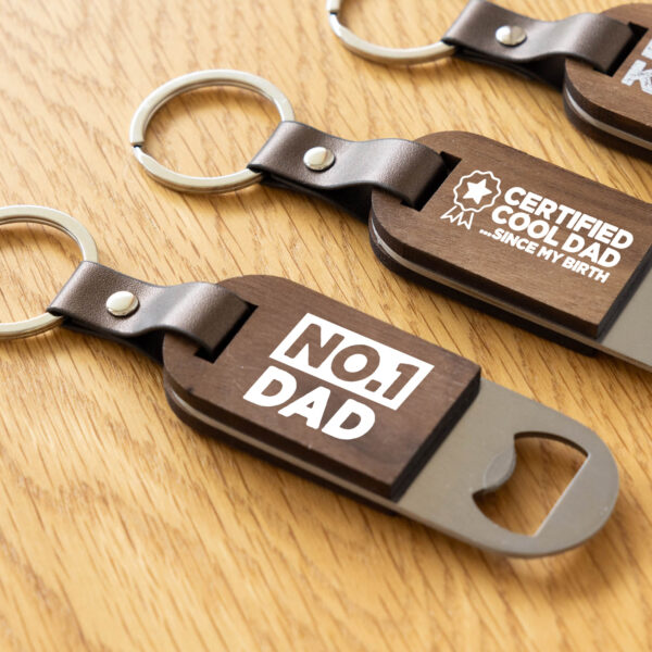 Fathers Day No 1 Bottle Opener Keyring