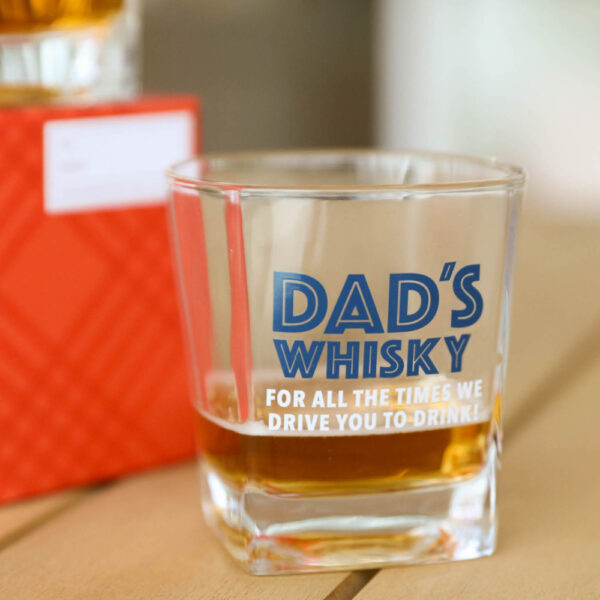 Fathers Day Dad's Whisky Glass