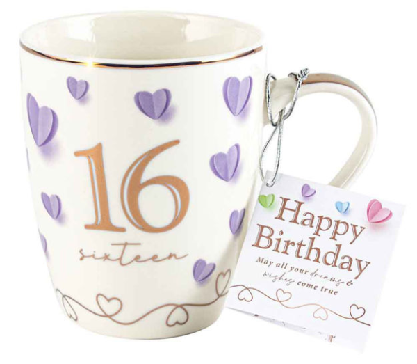 16th Sweetheart Mug Bullet Mug 12oz 350ml