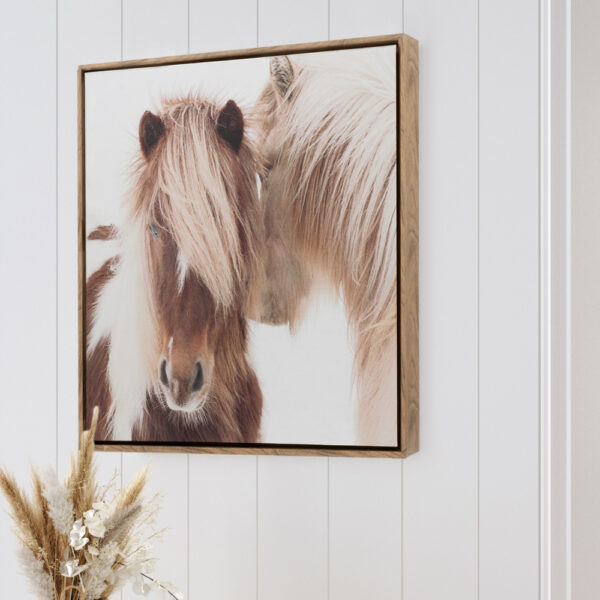 Home Sweet Home Horses Framed Canvas 64x