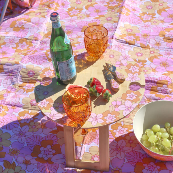 Picnic Retro Floral Foldable Picnic Table