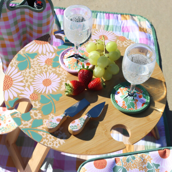 Picnic Spring Floral Foldable Table