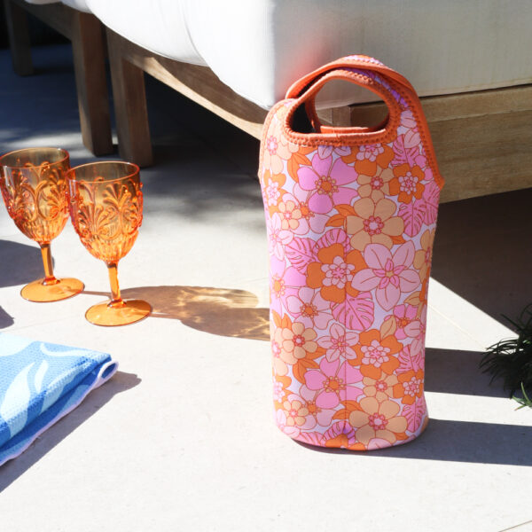 Picnic Retro Floral Wine Cooler