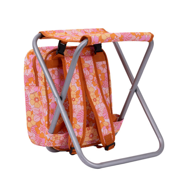 Picnic Retro Floral Cooler Chair