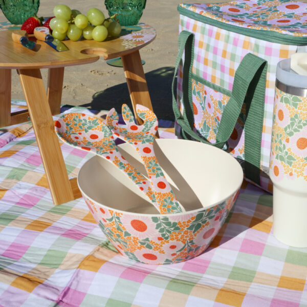 Picnic Spring Floral Salad Bowl