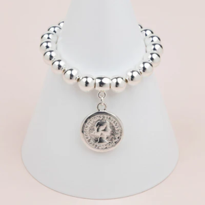 Silver Coin Bracelet