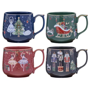 Assorted Christmas Wonderland Mugs