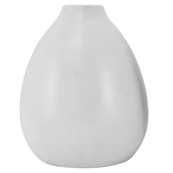 White Bud Vase 11x13cm