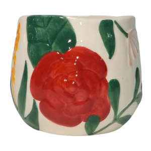 Dahlia Floral Planter Colourful