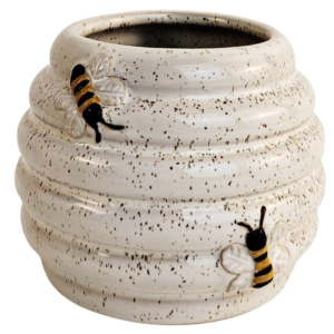 Beehive Planter White & Sand