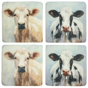 Moo-la-la-res Coaster 10x10