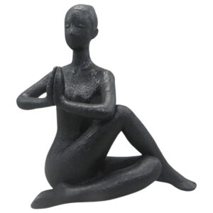 Seated Twist Pose 16x17*blk