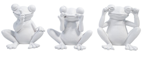 Hss Set Frogs 24x6x8 White