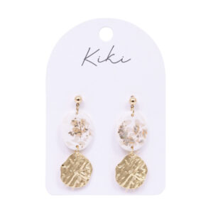 Kiki Light Shimmer Oval Earrings