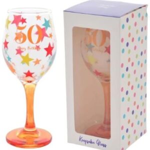 Birthday Party 50th Wine Glass