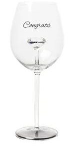 Celeste Wine Glass - Congrats