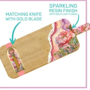 Coral Peony Bamboo Pattern