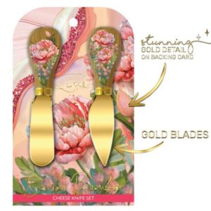 Cheese Knives Coral Peony
