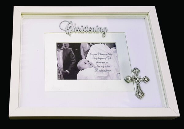 Large Shadow Box Christening