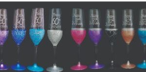 Champagne Flute Boxed 70th