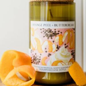 Orange Peel-buttercream Candle