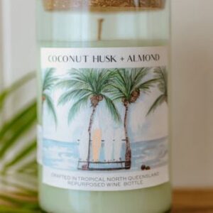Coconut Husk+almond Candle