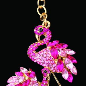 Premium Flamingo Keyring