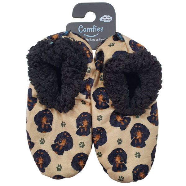 Dachshund, Black - Comfies Slippers